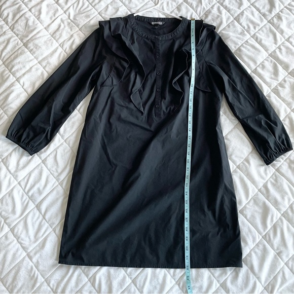 Express Ruffle Mini Sleeved Dress - Picture 4 of 7